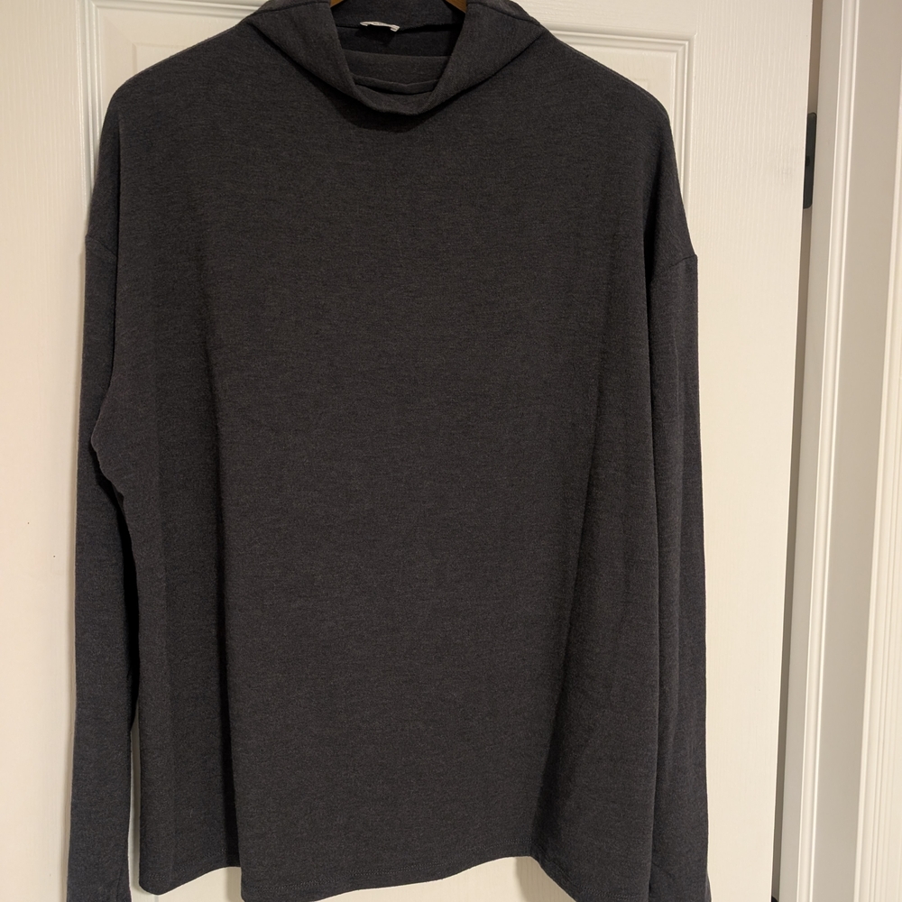 Wilfred Women's Charcoal Gray Jersey Top